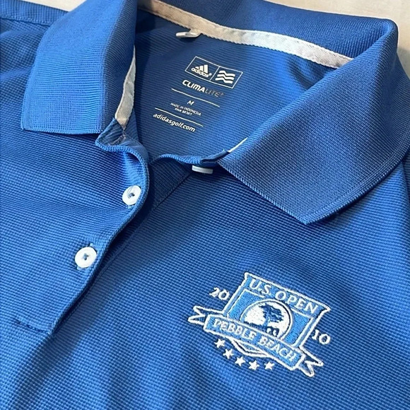 Adidas  Climalite 2010 U.S. Open Pebble Beach Golf Shirt. Size Medium. - Picture 2 of 11